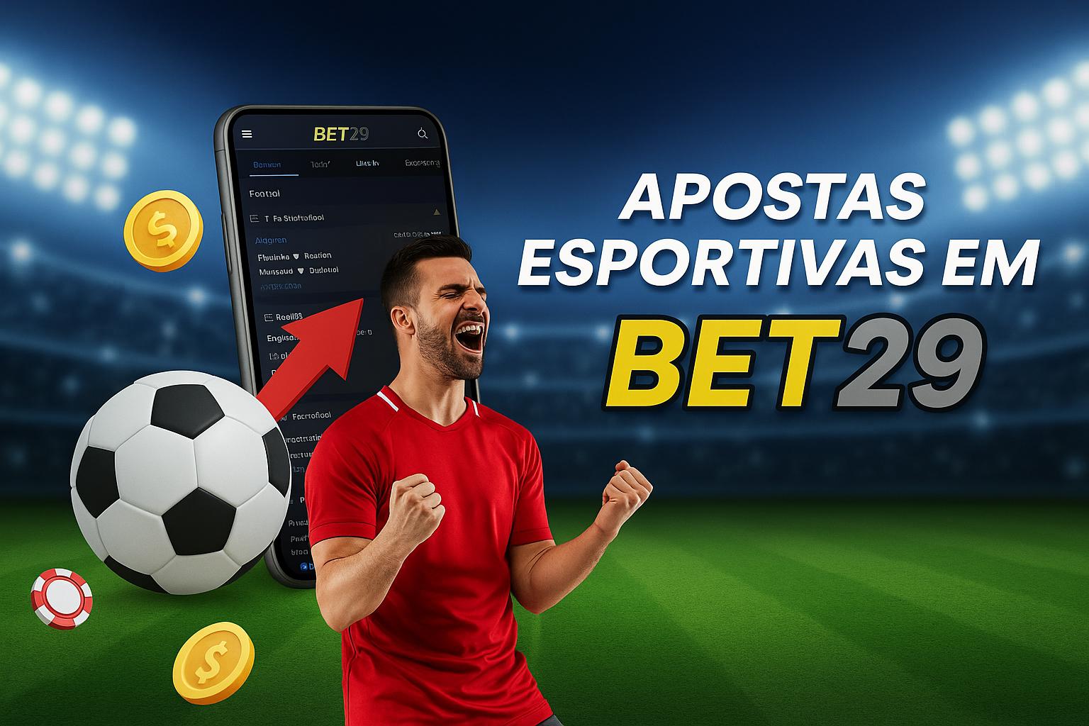 Apostas esportivas no cassino online BET29  